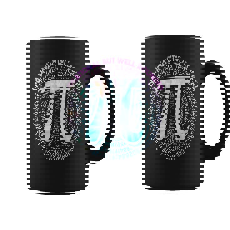 Irrational But Well Rounded Pi Day Cool Tie Dye Math Teacher Coffee Mug
