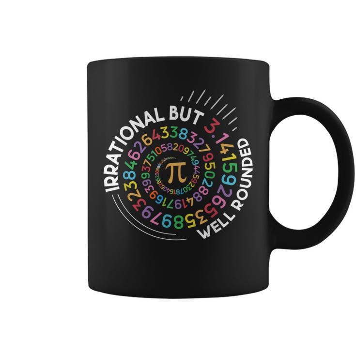 Irrational But Well Rounded Pi Day Math Teacher Student Geek Coffee Mug