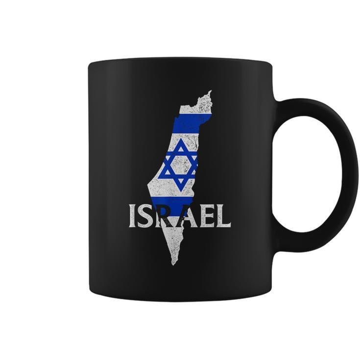 Israel Country Map Flag Proud Israeli Patriotic Coffee Mug