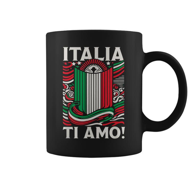 Italia Ti Amo Italia I Love You Italy Flag Coffee Mug