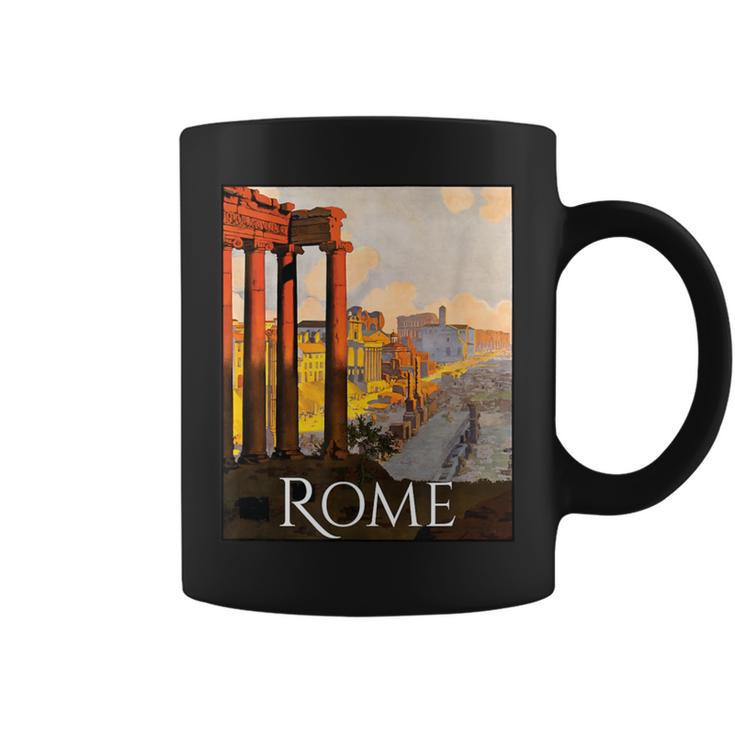 Italy Rome Souvenir T Vintage Travel Poster Graphic Coffee Mug