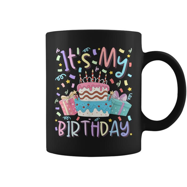 It's My Birthday Birthday Party Pastel Cake For Girls Coffee Mug