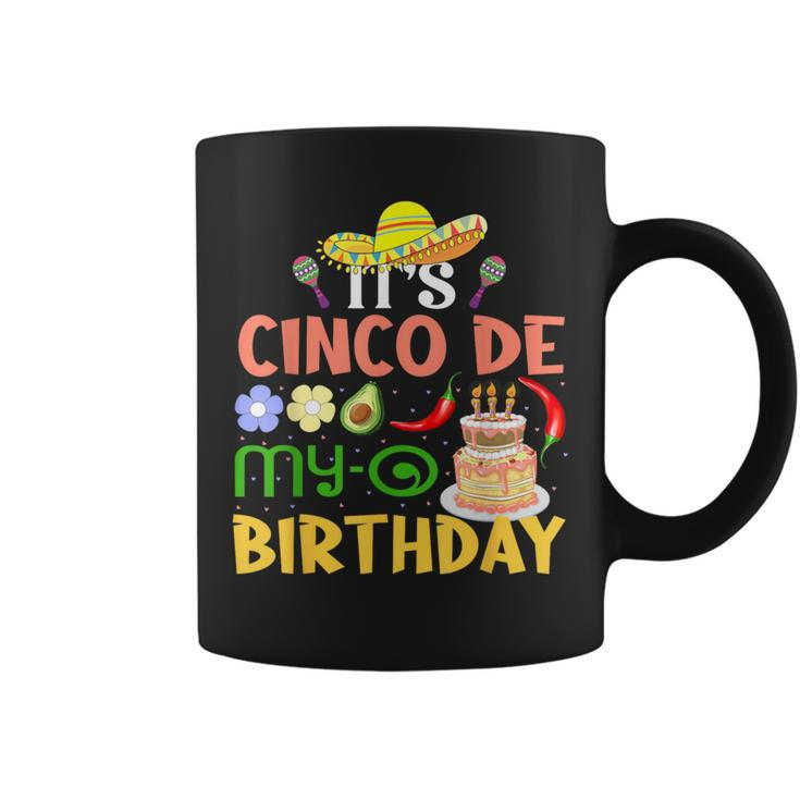 It's Cinco De My-O Birthday Born On Mexican Party Boys Girls Coffee Mug