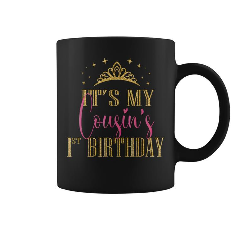 It's My Cousin's 1St Birthday Girls Party Family Matching Coffee Mug