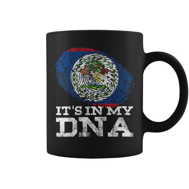 It's In My Dna Belize Flag Maya Hispanic Belizean Coffee Mug