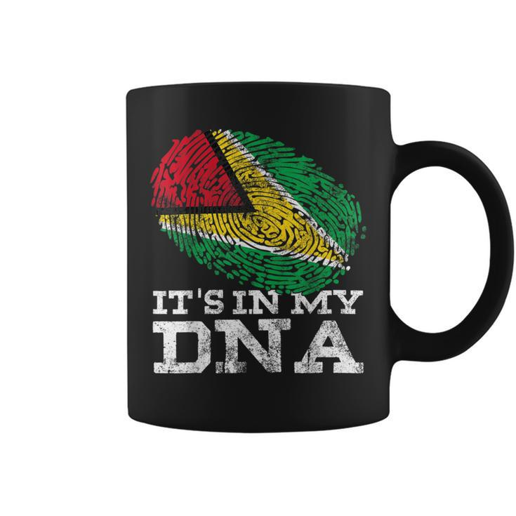 It's In My Dna Guyana Country Flag Genes Vintage Guyanese Coffee Mug