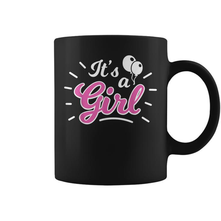 It's A Girl Gender Reveal Party Pink Or Blue Coffee Mug