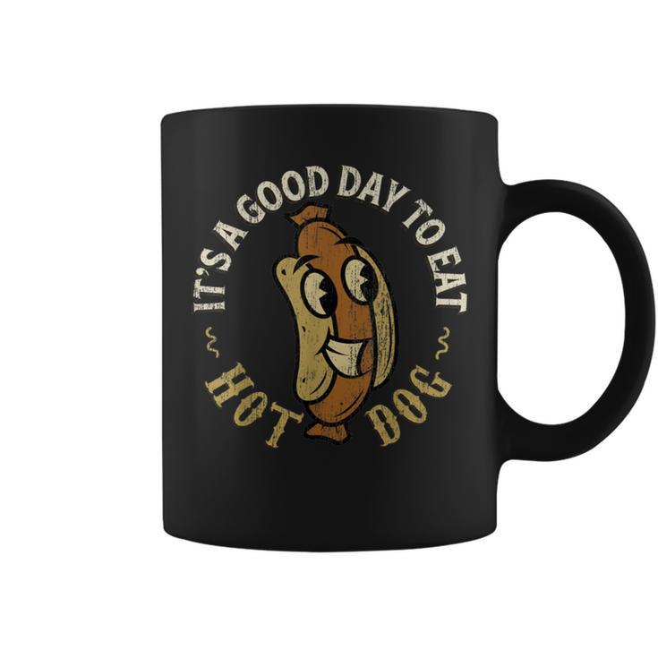 It's A Good Day To Eat Hot Dog Vintage Junk Food Party Coffee Mug