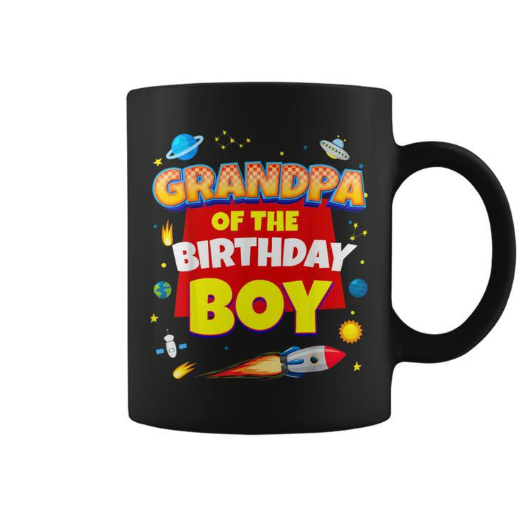 Its My Grandpa Birthday Boy Space Astronaut Family Matching Coffee Mug