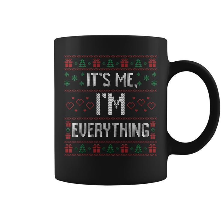 It's Me I'm Everything Christmas Pajama Couple Matching Xmas Coffee Mug