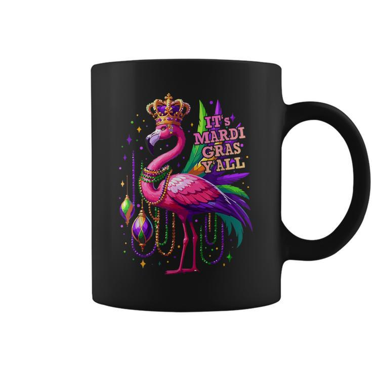 Its Mardi Gras Y'all Flamingo Costume Girls Mardi Gras Coffee Mug