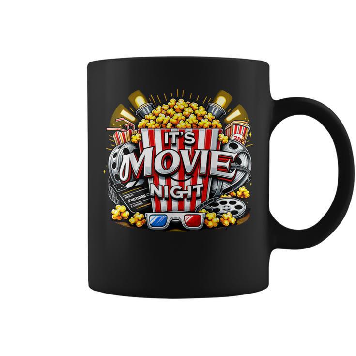 It's Movie Night Popcorn Cinema Coffee Mug