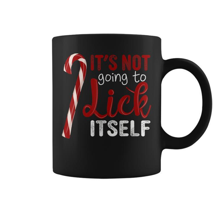 It's Not Going To Lick Itself Christmas Candy Cane Coffee Mug