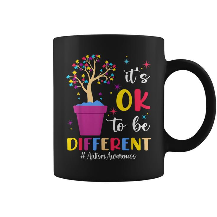 It's Ok To Be Different Plant Pot Autism Awareness Coffee Mug