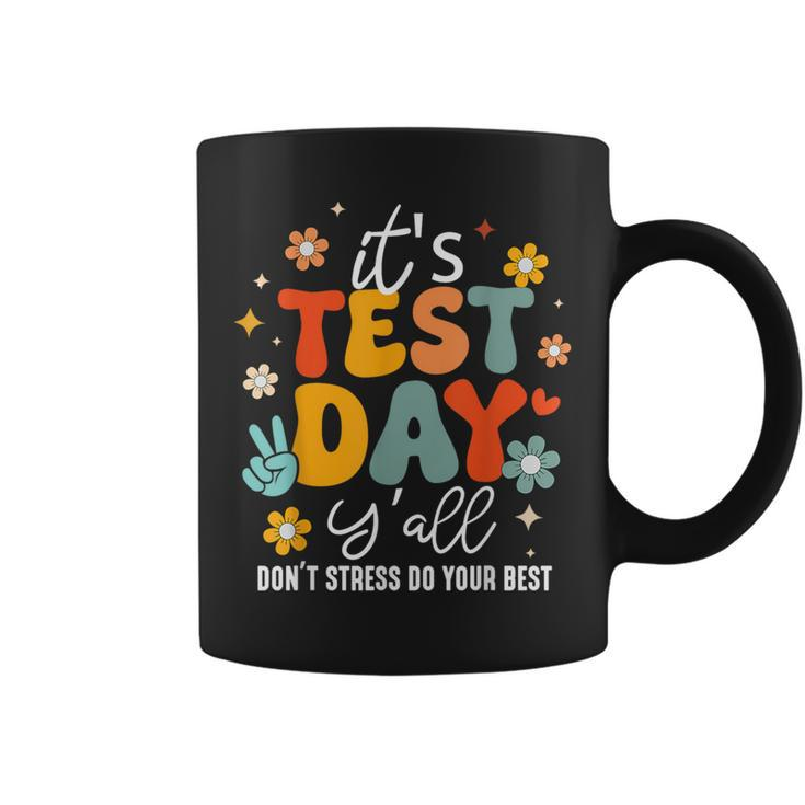 It's Test Day Y'all Groovy Testing Day Teacher Student Exam Coffee Mug