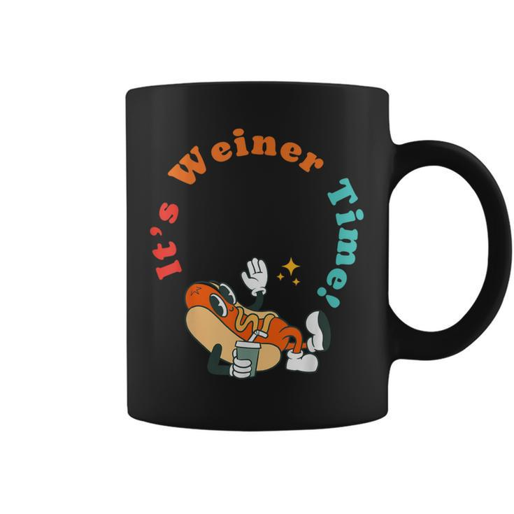 It's Weiner Time Hot Dog Vintage Apparel Coffee Mug