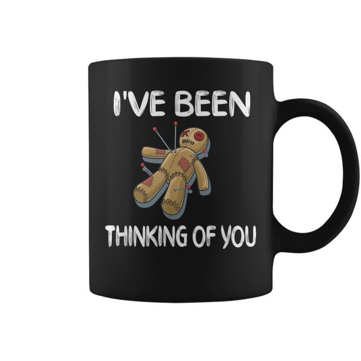 I've Been Thinking Of You Voodoo Doll Coffee Mug