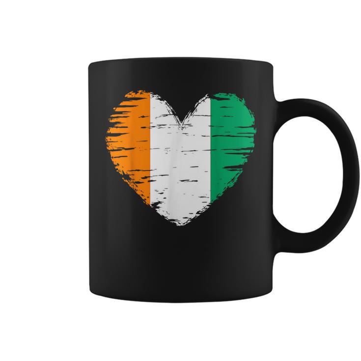 Ivory Coast Outfit Ivory Coast Heart Flag Ivory Coast Coffee Mug