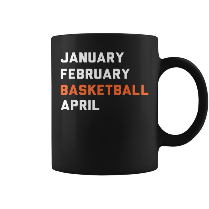 January February Basketball April Madness College Coffee Mug