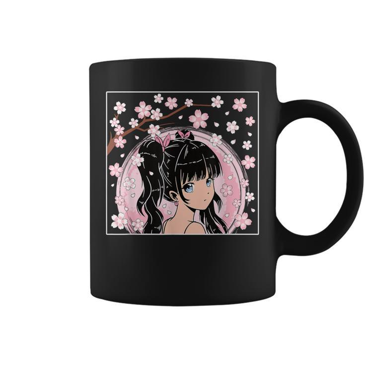 Japanese Anime Girl Manga Otaku Cherry Blossom Coffee Mug
