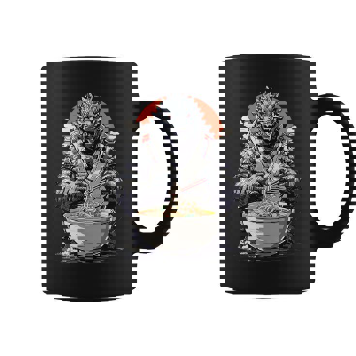 Japanese Monster Kaiju Eating Ramen Coffee Mug