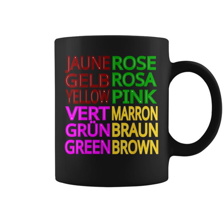 Jaune Roseert Marron Tassen