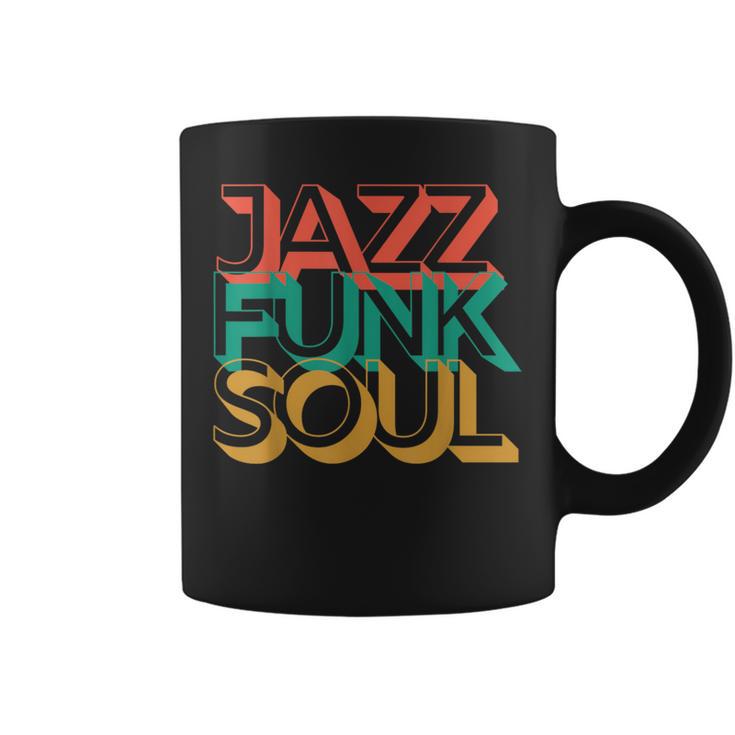 Jazz Funk & Soul Afro Retro Vintage Music Coffee Mug