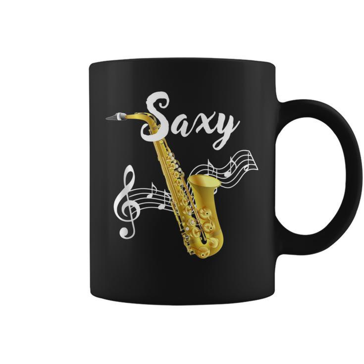 Jazz Music Lover Gold Sax Saxy Saxophone Player Coffee Mug