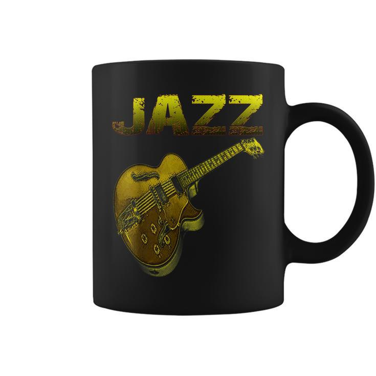 Jazz Vintage Guitar Musician Coffee Mug