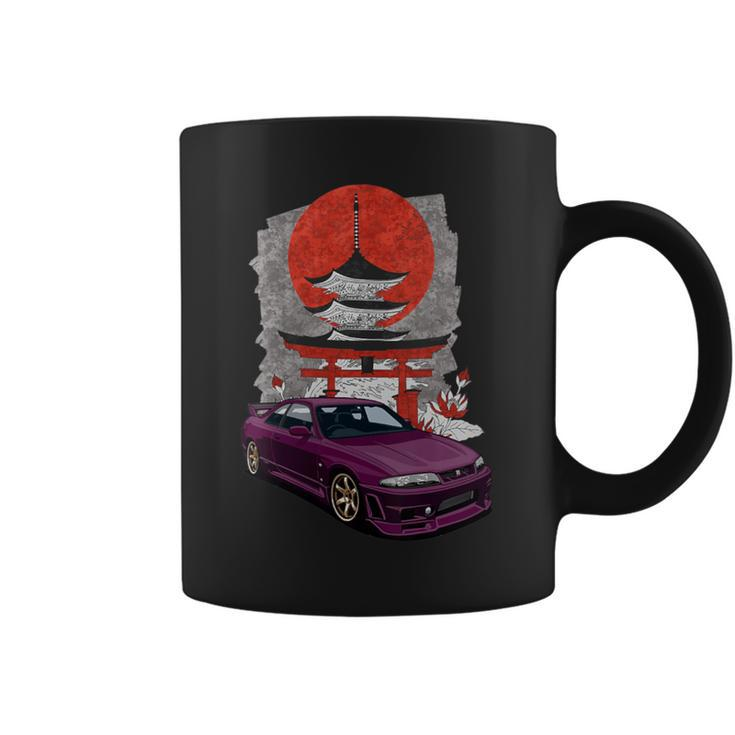 Jdm Skyline R33 Car Tuning Japan Shinto Shrine Drift Coffee Mug