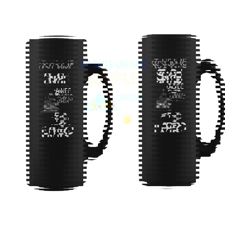 Je Suis Un Mec Simple-Camping Tasse