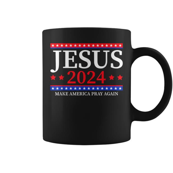 Jesus 2024 Make America Pray Again Christian Coffee Mug