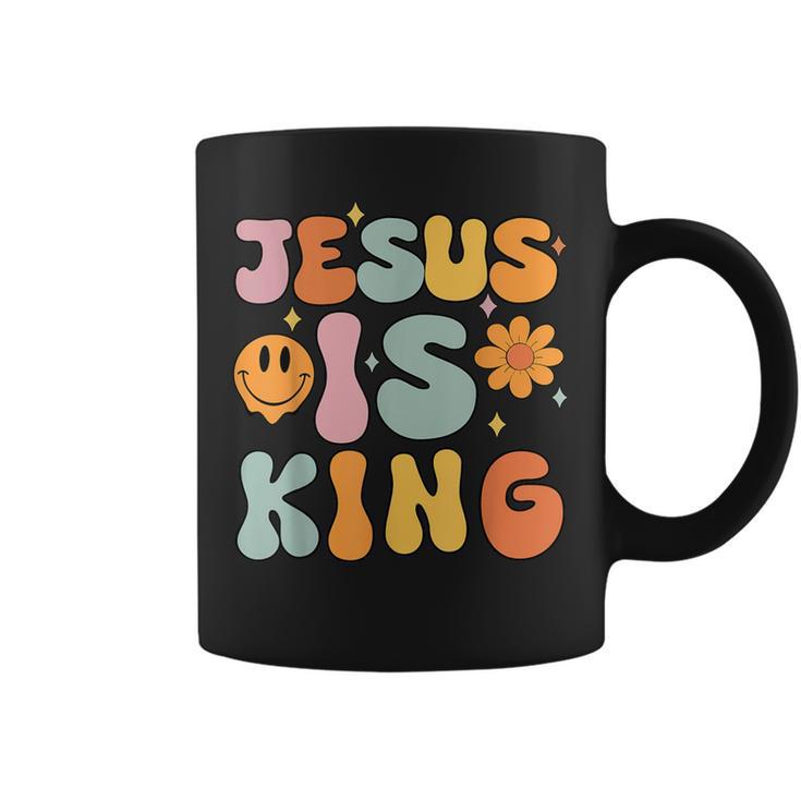 Jesus Is King Groovy Christian- Cute Toddler Girl Coffee Mug