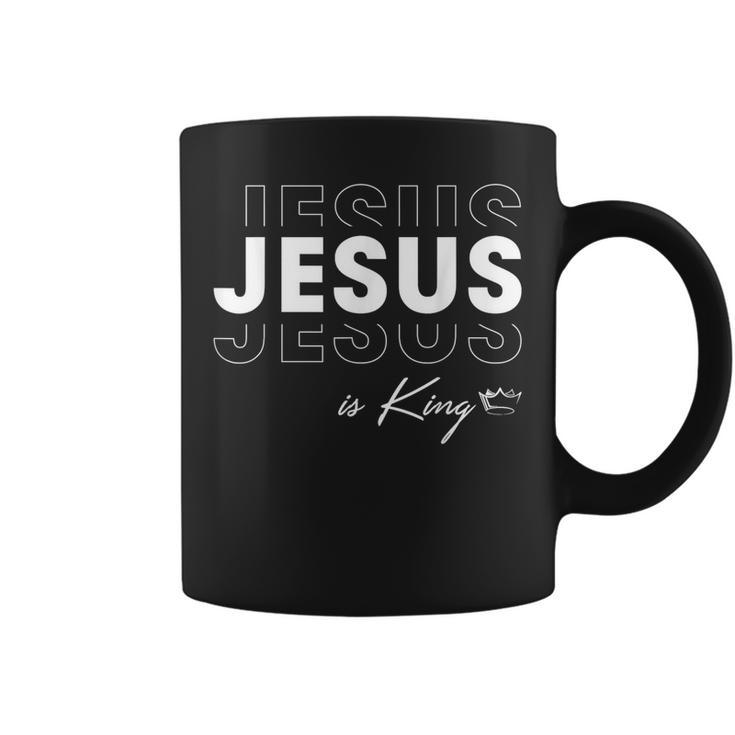 Jesus Is King Scripture God Crown Bible Christian Coffee Mug