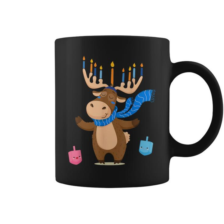 Jewish Moose Hanukkah Moose Girl Pajamas Coffee Mug
