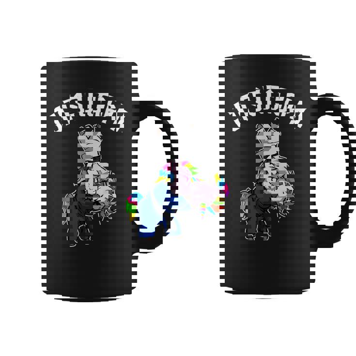 Jitsu Unicorn Jiu-Jitsu Brasileño Y Regalo Bjj Taza de café