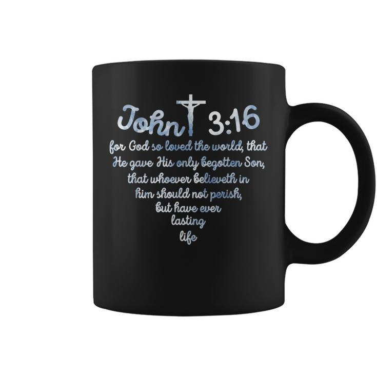 John 316 For God So Loved The World Jesus Coffee Mug
