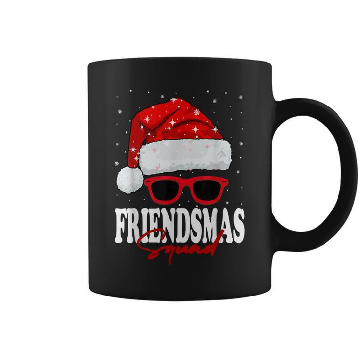 Jolly Friendsmas Squad Christmas Santa Hat Matching Friends Coffee Mug