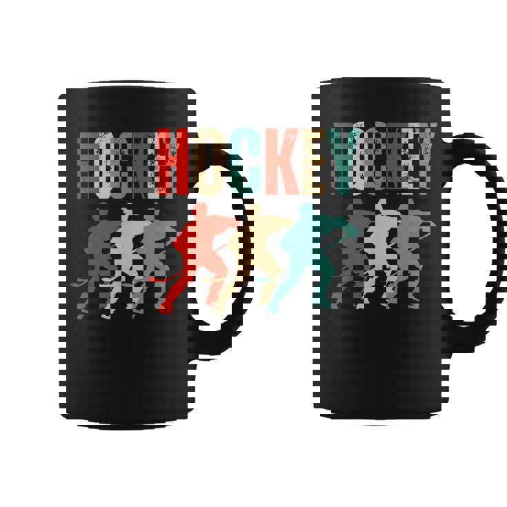 Jugador De Hockey Sobre Hielo Para Niños Retro Taza de café