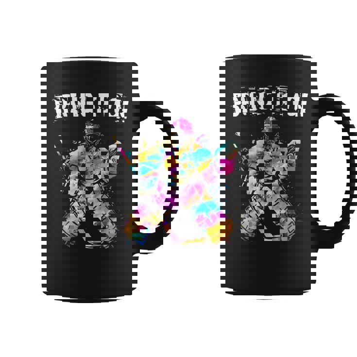 Jugador De Hockey Sobre Hielo Portero Hockey Goalie Hockey Regalo Taza de café