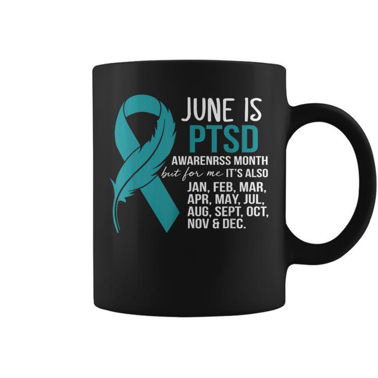 June Is Post-Traumatic Stress Disorder Ptsd Awareness Month Coffee Mug