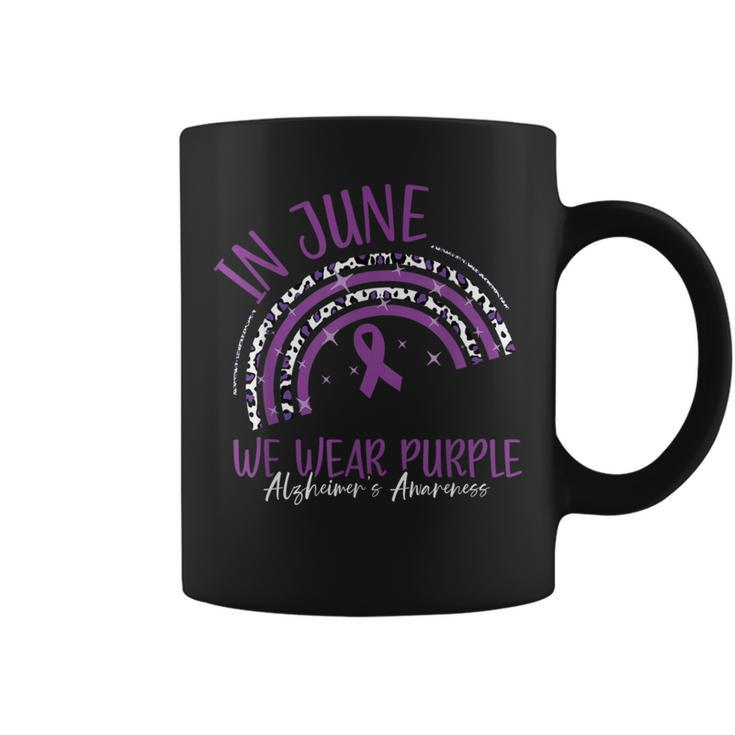 In June We Wear Purple Alzheimer Awareness Month Coffee Mug