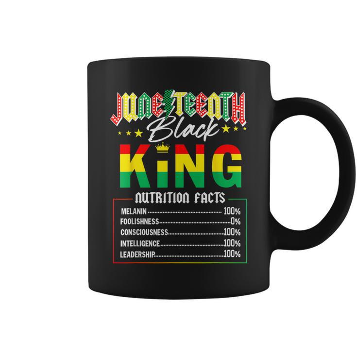 Junenth Black King Nutrition Facts Melanin African Men Coffee Mug