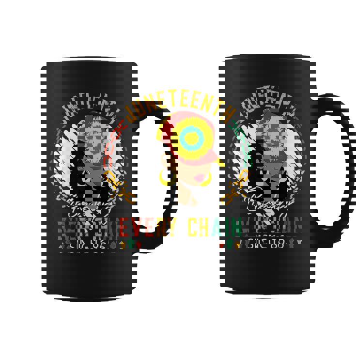 Junenth Breaking Every Chain Since 1865 African Women Coffee Mug