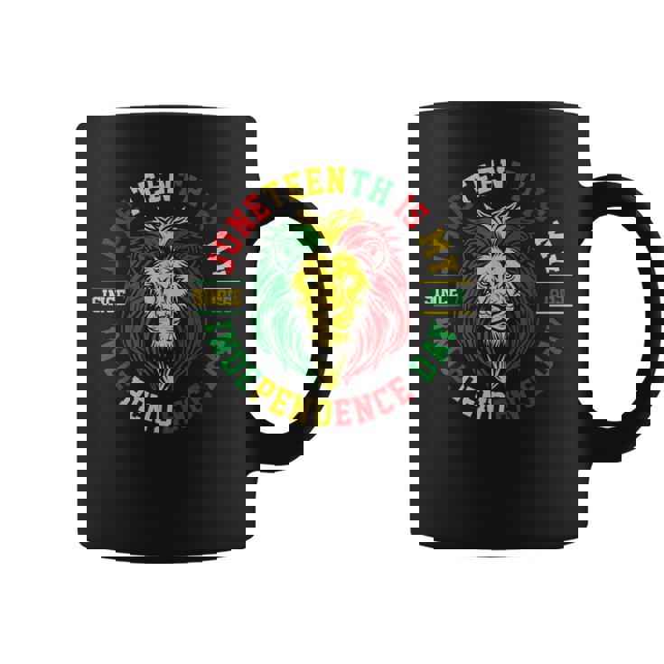 Junenth Is My Independence Day Lion Free Ish Since 1865 Coffee Mug