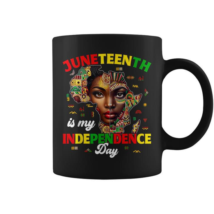 Junenth Is My Independence Day Pride African Womens Coffee Mug