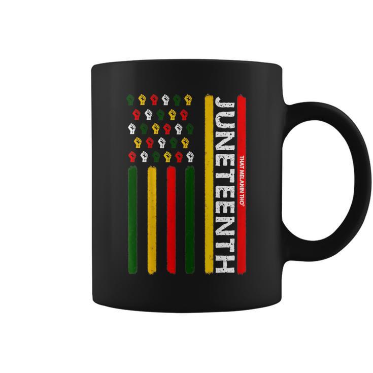 Junenth Vibes Free-Ish 1865 Black Owned Junenth Flag Coffee Mug