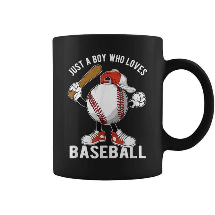 Just A Boy Who Loves Baseball Coffee Mug