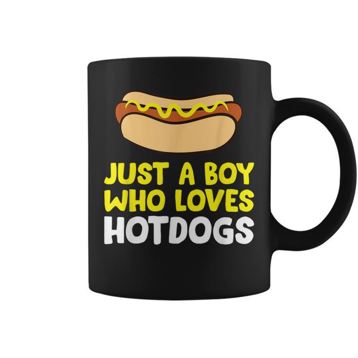 Just A Boy Who Loves Hot Dogs Hot Dog Coffee Mug