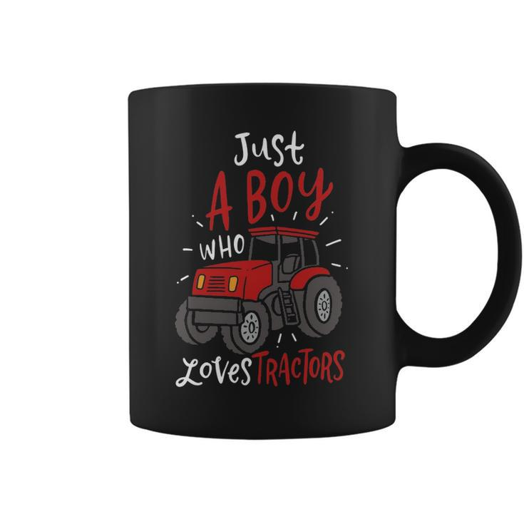 Just A Boy Who Loves Tractors Coffee Mug